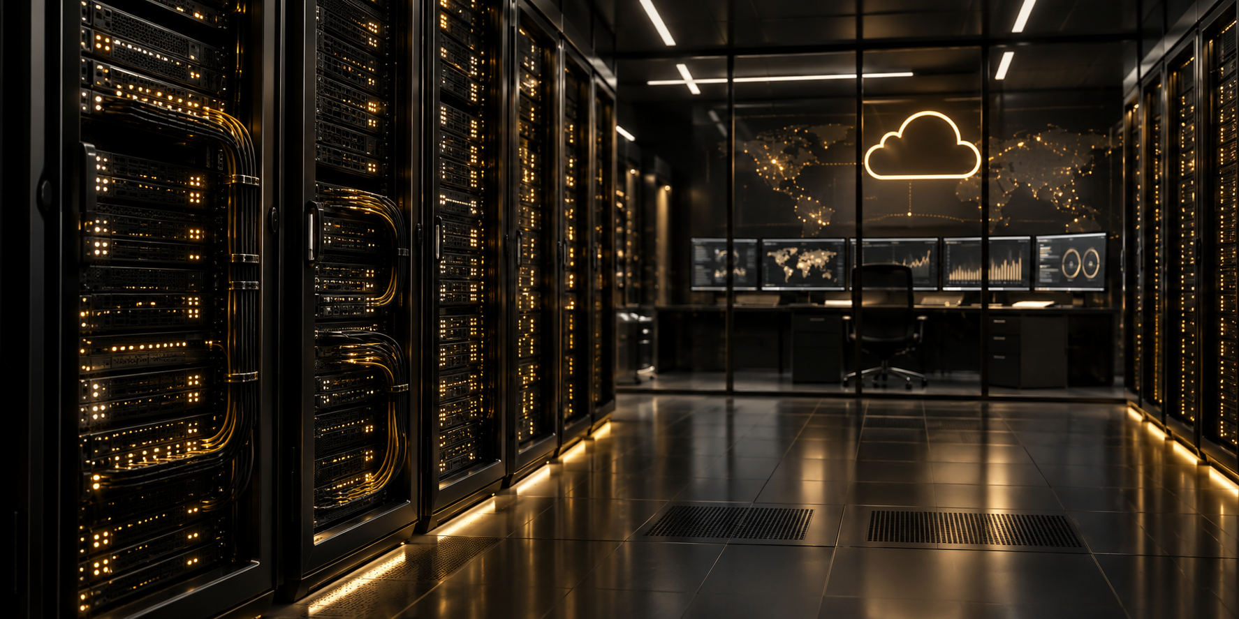 Managed hosting and VPS infrastructure visual