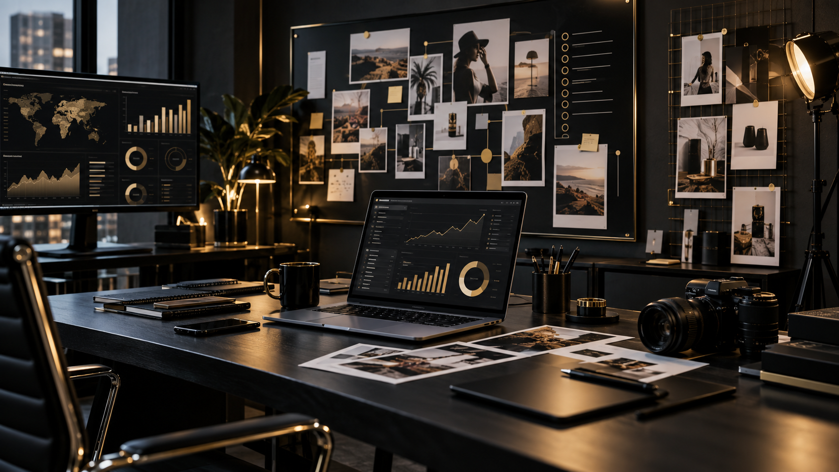 Digital marketing strategy workspace